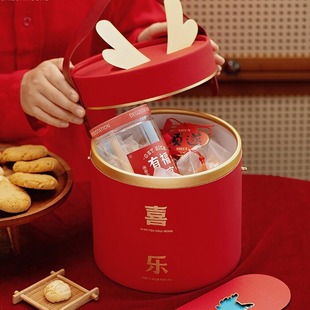 2024 New Year Gift Box Empty Box Customized Dragon Head Spring Festival Gift Packaging Box Year of the Dragon Happy New Year Goods National Trend Gift Box