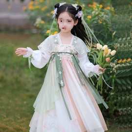 2023中国风新款款女童汉服装裙汉服女兔毛其他
