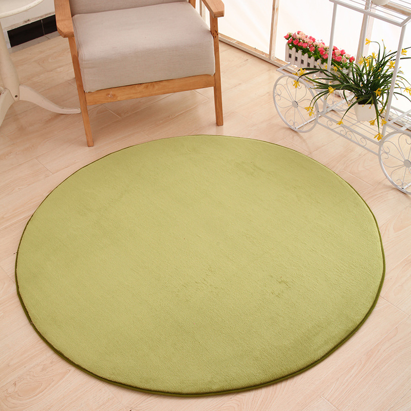 Terciopelo de coral redondo --- verde hierba