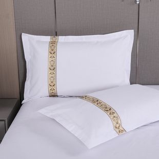 Hotel Linen Bedding Hotel Four-Piece Set Pure White Three-Piece Set B&B Four-Piece Set Quilt Cover Bed Sheetss