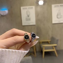 感輕奢時尚食指戒指女小眾設計個性手表造型指環ins風網紅潮