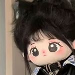 现货纠咪棉花娃娃无属性炸毛绒公仔女孩20cm 啾咪裸娃衣服可爱生