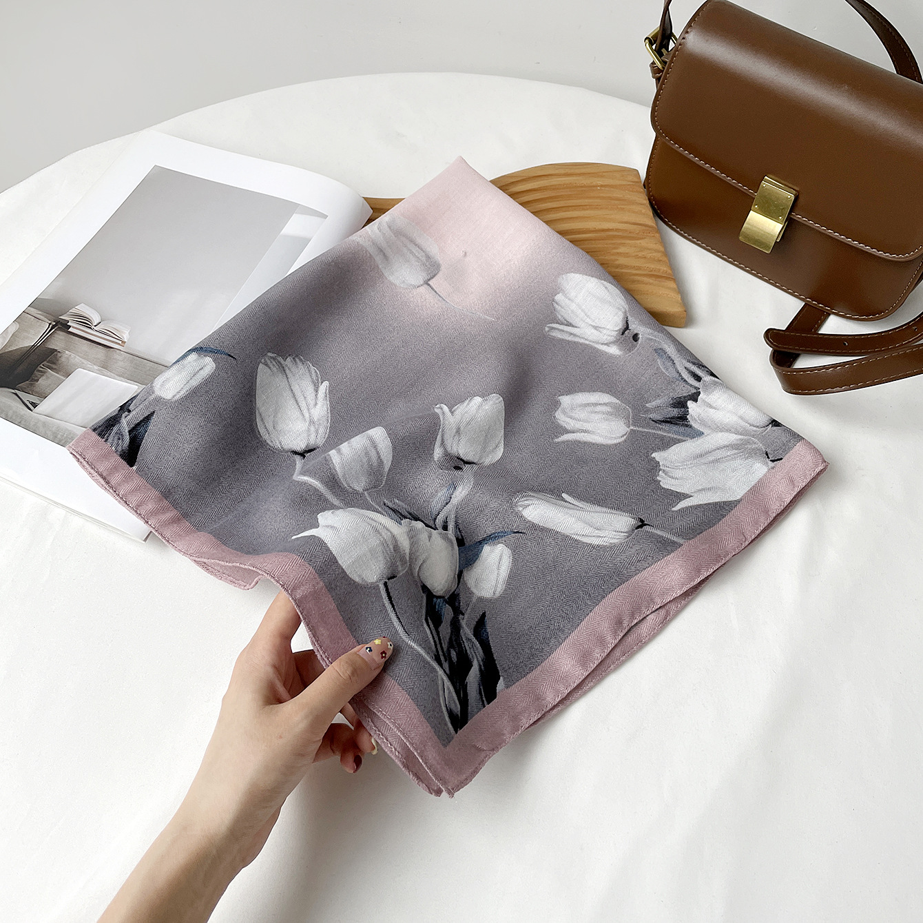 Rz6564-gradient tulip / 68*68cm