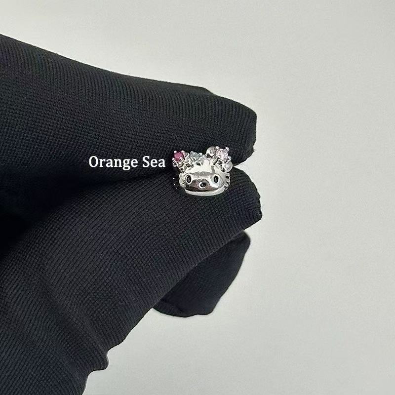 超嗲kt合集丨甜酷辣妹耳骨耳蜗钉可爱猫咪耳环耳饰|undefined