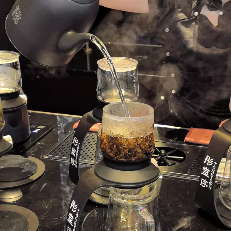 新中式泡茶壶冲茶壶玻璃冷泡花茶壶滴滤式冷萃茶壶红茶绿茶手泡壶