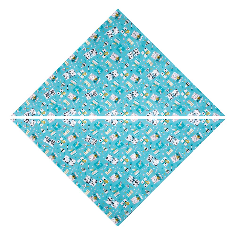 Tanpopo transfronterizo nuevo cumpleaños mascota saliva toalla perro cumpleaños triángulo toalla mascota saliva toalla bufanda