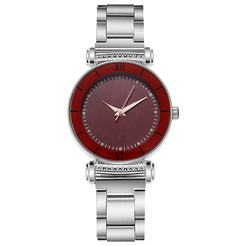 Women's Quartz Watch Steel Strap With Night Glow Luminous Hands_voghion.com