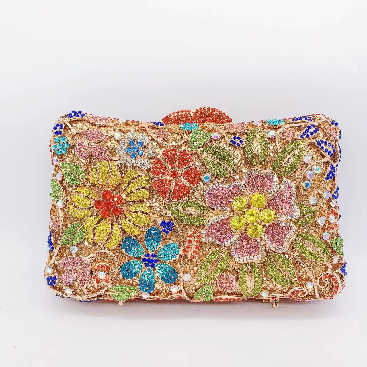 Túi clutch dạ tiệc nạm kim cương xách tay đính đá lấp lánh — 44 chi tiết 28