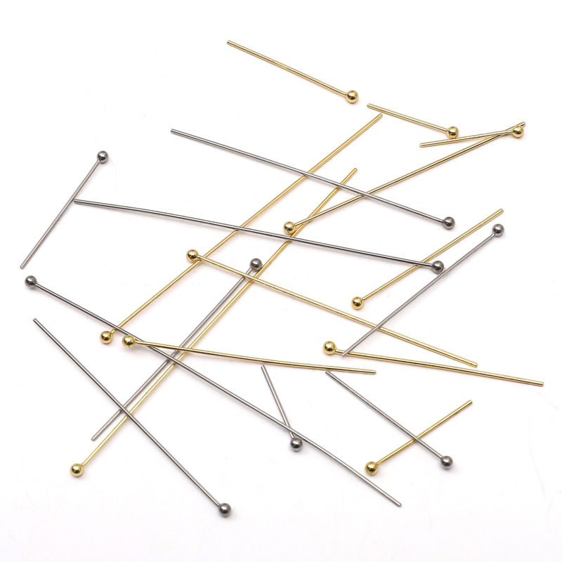 Stainless Steel T-Shaped Needle Steel Ball Needle Ball Needle 9-Shaped Needle Positioning Beads Beading Handmade DIY Bracelet Necklace Jewelry Accessories