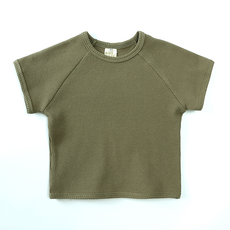 Simple Style Solid Color Cotton Boys Clothing Sets display picture 3