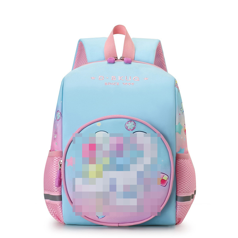 Mochila infantil bonita de dibujos animados de anime para guardería, mochila escolar ligera para bebés para reducir la carga, adecuada para clases grandes, medianas y pequeñas, exportación.