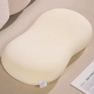 Pillow Cervical Spine Sleep Office – Headrest - cream-white-large-size-50308cm