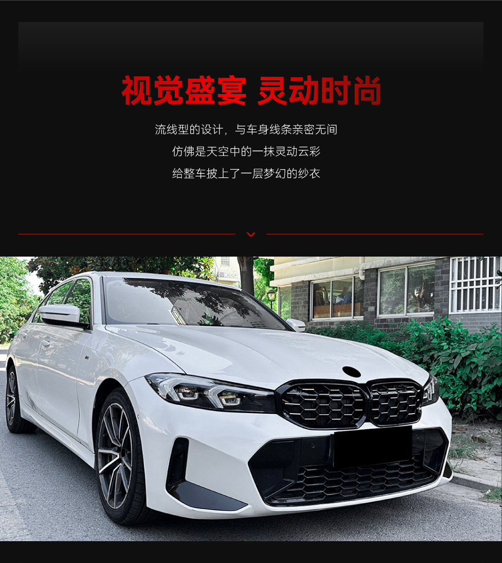 Suitable for 2023+ Bmw Bmw 3 Series G20 G21 G28 Lci Starry Sky Mesh Meteor Mesh Modification Parts
