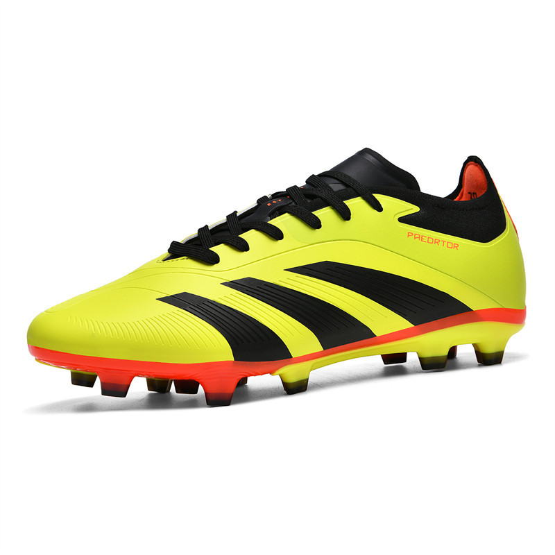 Spot cross-border Putian sin costuras zapatos de fútbol Messi zapatos deportivos de entrenamiento de uñas largas para jóvenes de corte bajo para hombres