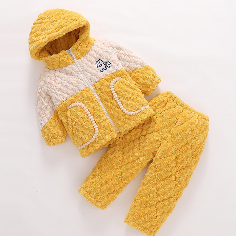 With zipper, quilted, yellow