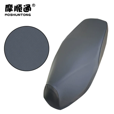 Suitable for Qianjiang Hong 125 motorcycle, sun-proof seat cushion cover, thickened waterproof leather, heat-insulating breathable mesh seat cover (Motorcycle cushion) - qianjianghong-125-black-with-subtle-small-checkered-pattern