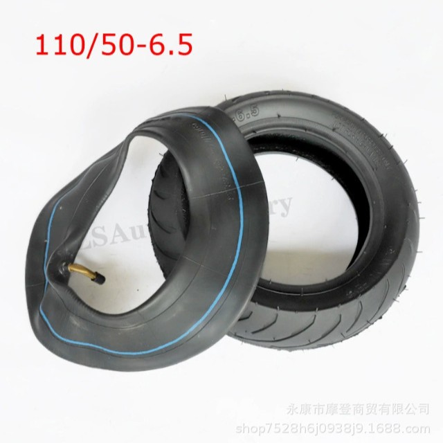 Mini Motorcycle Accessories 49Cc Sports Car Front 90/65-6.5 Rear 110/ 50-6.5inch Bald Tires