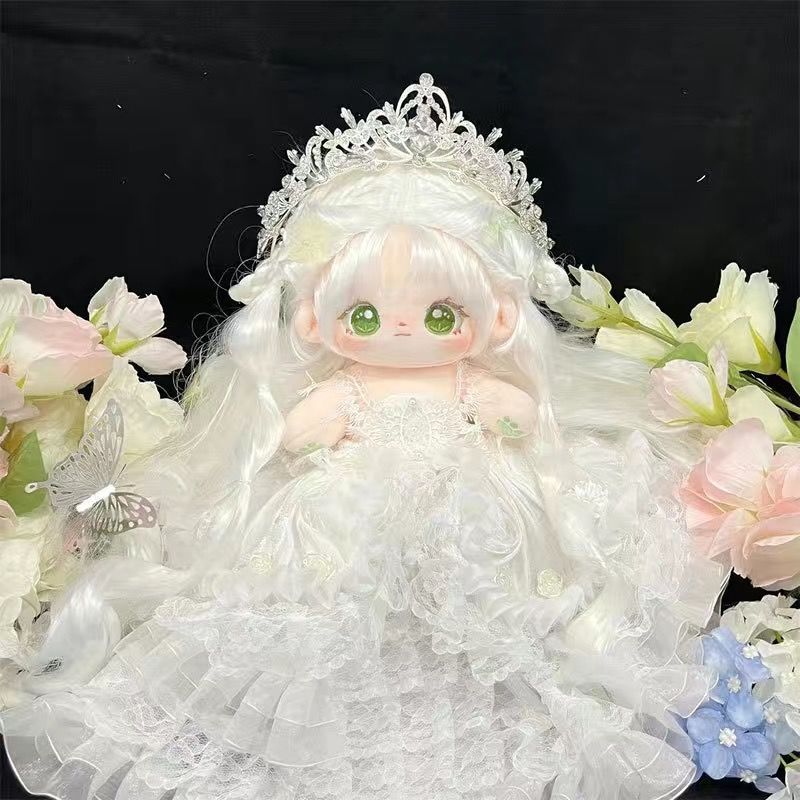 여자 친구를위한 원피스 봉제 장난감 인형을위한 20CM 스커트 코튼 인형 원피스