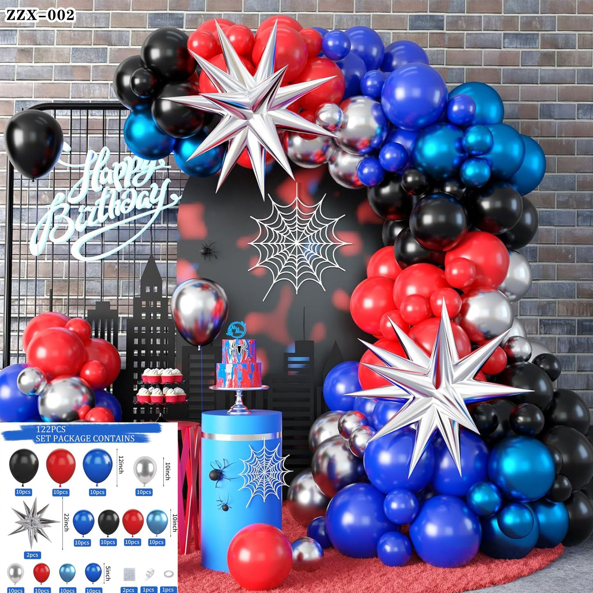 Marvel tema traje de globo Capitán América Iron Man Spider-Man bebé decoración de la fiesta de cumpleaños