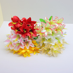 Small lily bouquet shopping mall landscape modeling large gardening engineering flower box flower box lintel wreath factory wholesale