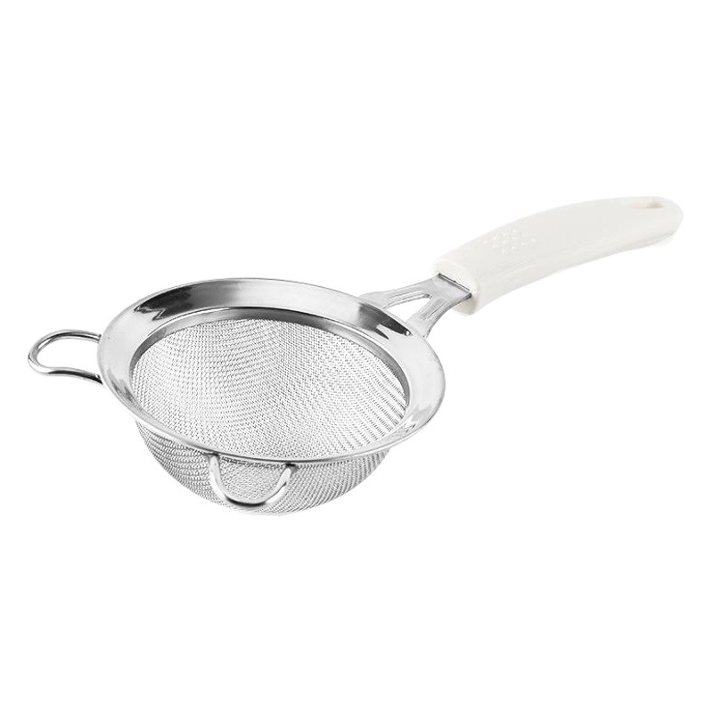 Tamiz de harina de acero inoxidable 304 30 malla herramienta de hornear de doble capa 18CM 10CM 14CM tamiz de polvo de azúcar de mano