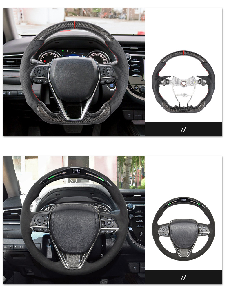 Suitable for Toyota Camry Rongfang Wilanda Lingfang Weisha Camry Asia Upgraded Carbon Fiber Steering Wheel