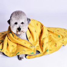 宠物毯子 狗狗被子空调毯中小型犬幼犬用绒棉布盖毯秋冬宠物用品