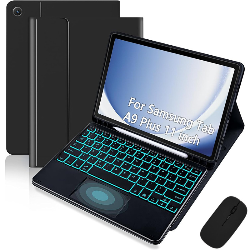 Samsung A9+Plus タブレット PC 保護ケース SM-X210 Bluetooth キーボードケースに適しています。スペイン語のドロップシッピングが可能です。|undefined