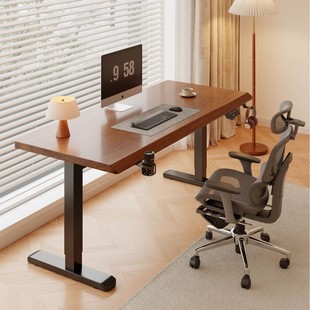 Solid Wood Electric Lift Table Computer Table Study Desk Home Bedroom E-Sports Table Liftable Desk Workbench