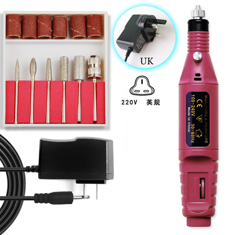Deseo transfronterizo Amazon uñas máquina de pulir removedor de uñas máquina de esmalte de uñas traje de uñas pluma pulido