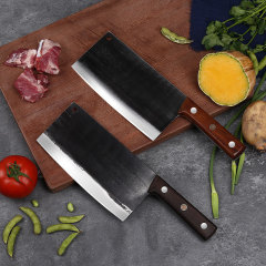 不鏽鋼5Cr鉬釩鍛打家用菜刀中式廚刀 商用斬切刀高硬度切肉切菜刀