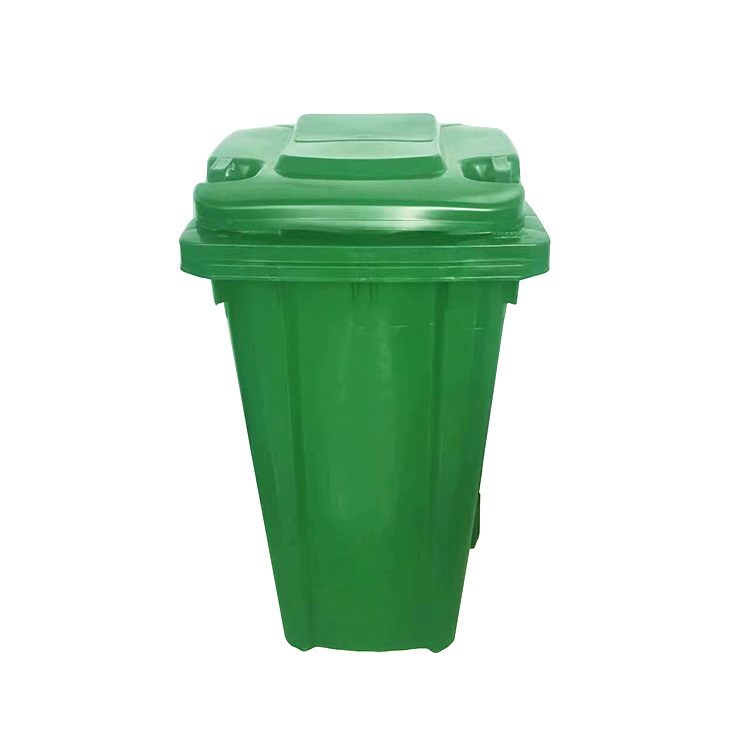 权诚户外垃圾桶物业小区大号塑料垃圾桶带轮带盖 120升环卫垃圾箱