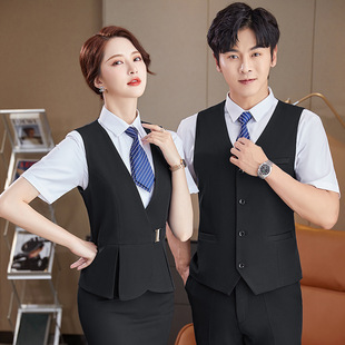 Hotel Front Desk Attendant Work Clothes Female Catering Manager Professional suit Tea House Hotel Canteen Cashier Fixture Male