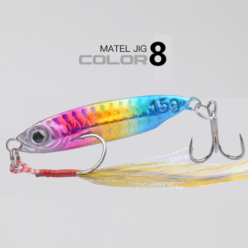 Cuchillo azul tiro largo capa de agua completa 7G-25G tiro largo Placa de hierro Luya cebo simulación Escala de pescado trucha bajo mandarín Luya