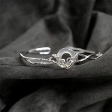 【特价包邮8.5】新中式镂空圆形平安扣不规则手镯女国风国潮气质