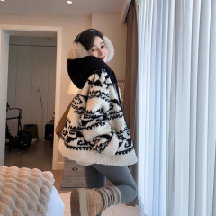 圈圈纱外套女独特超好看针织开衫女秋冬高级感连帽小个子上衣