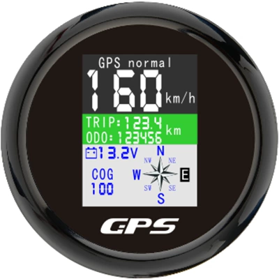 85mm Truck Commercial Vehicle automobile instrument - cx8049b-black-plate-with-black-edges