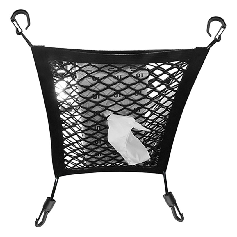 Asiento de coche bolsillo neto de almacenamiento de coche de doble capa neta bolsa de almacenamiento de coche silla bolsa trasera suministros de coche