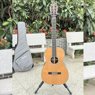 Custom-Made Master Pure Handmade Full Single Folk Guitar with 38inch Panels of Carbonized 2A Grade Sitka Spruce Veneer