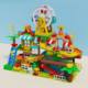 Children's Building Blocks Assembled Big Particle House Villa Rail Car Puzzle Intelligence Development Brain Educational Toy Boy