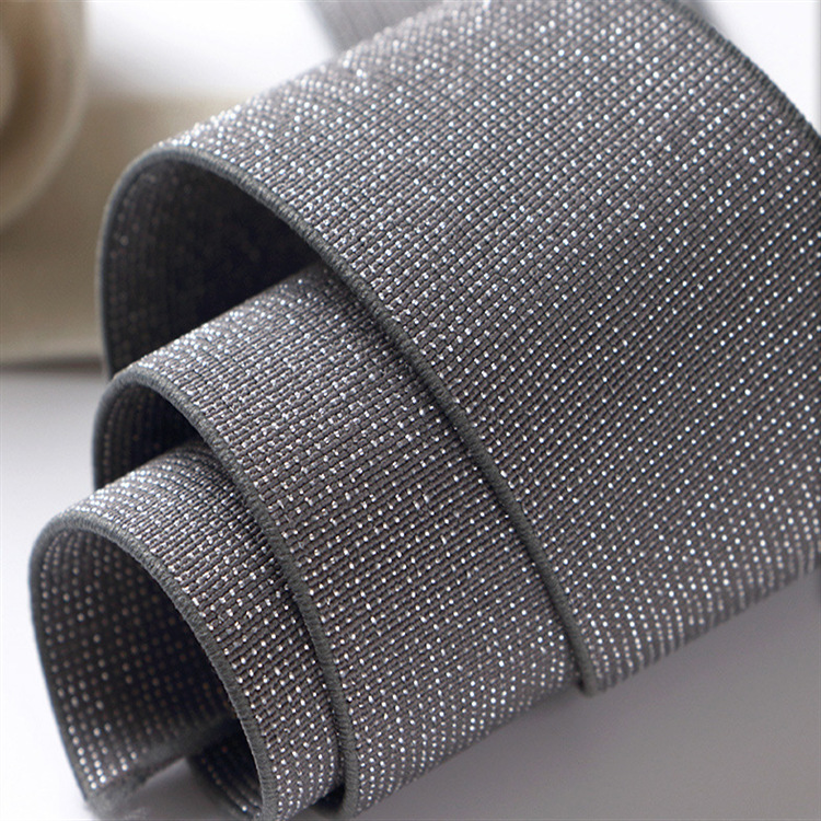 扁裙子裤腰橡皮筋柔软腰封带银丝松紧带宽加厚高弹力彩色裤子松紧