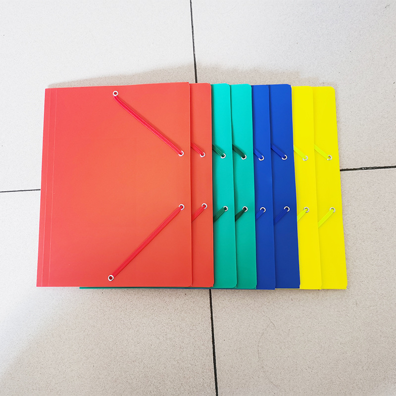 PP 탄성 로프 파일 가방 학생 시험 종이 저장 가방 저장 클립 a4 사무실 로프 폴더 플라스틱 로프 가방