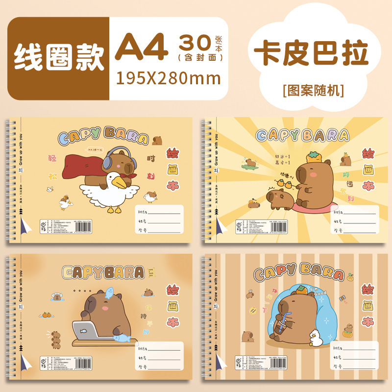 【综合图画】绘画本线圈，包背，骑马钉，各种绘画本素描本A4|undefined