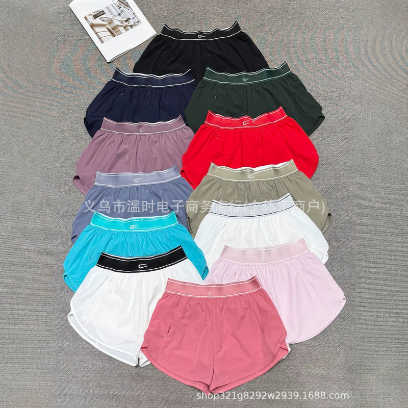 Best-selling a10 women's yoga sports shorts, summer elastic waist, quick-dry fitness running yoga pants, available in multiple colors