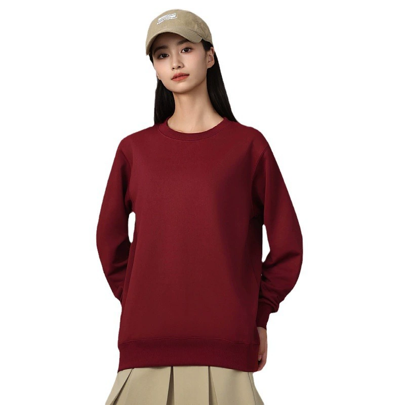Thin colored body-friendly long-sleeve for leisure, wholesale, autumn, slim fit, round collar