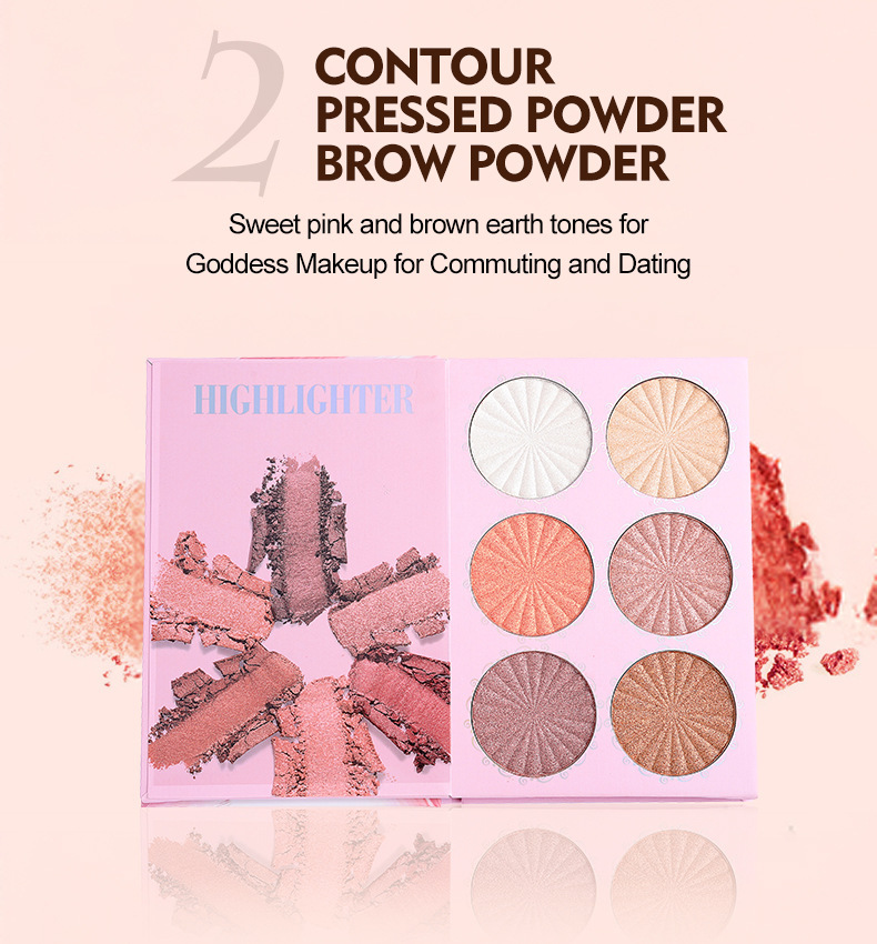 4 Layer Eyeshadow Palette Matte Eyeshadow Highlighter Blush Multi Purpose Under Eye Concealer Beauty Makeup Cosmetics_voghion.com