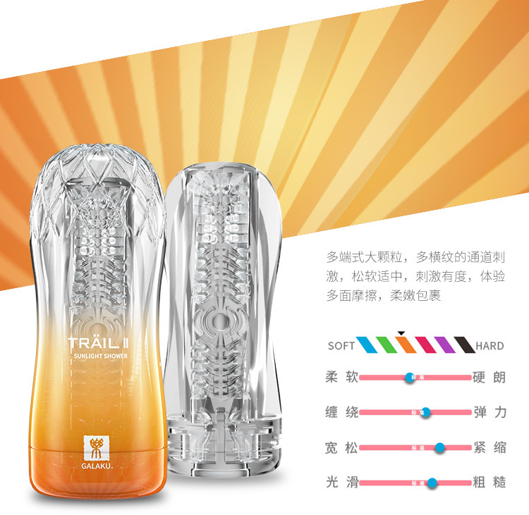 GALAKU Transparent Manual Masturbation Cup in TPE Soft Gel for Adult Men — detail image 21