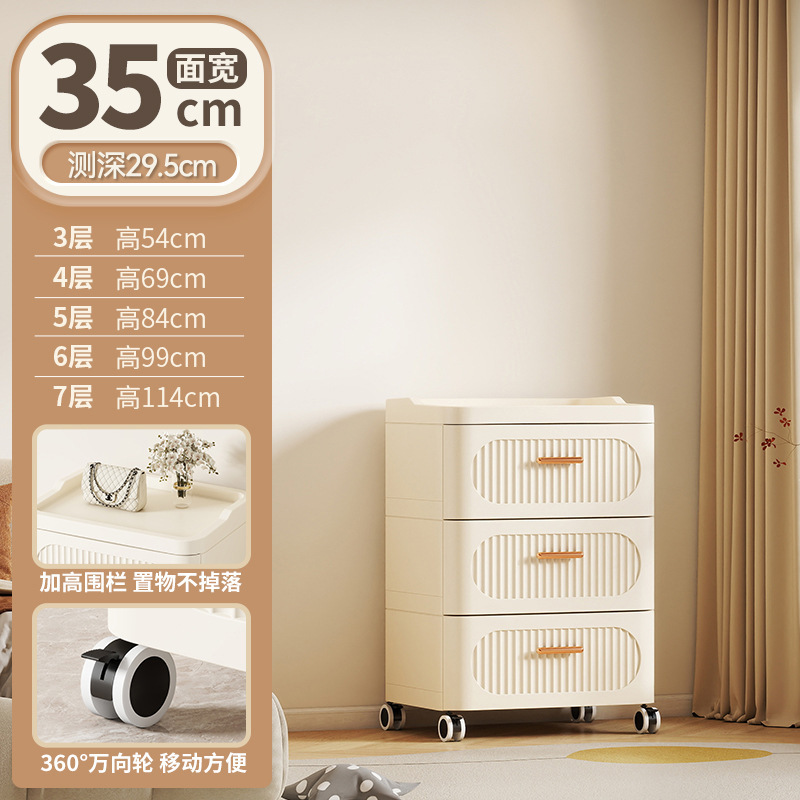 居家日用收纳柜万向轮抽屉衣柜子出租房储物柜卧室塑料床头柜跨境|undefined