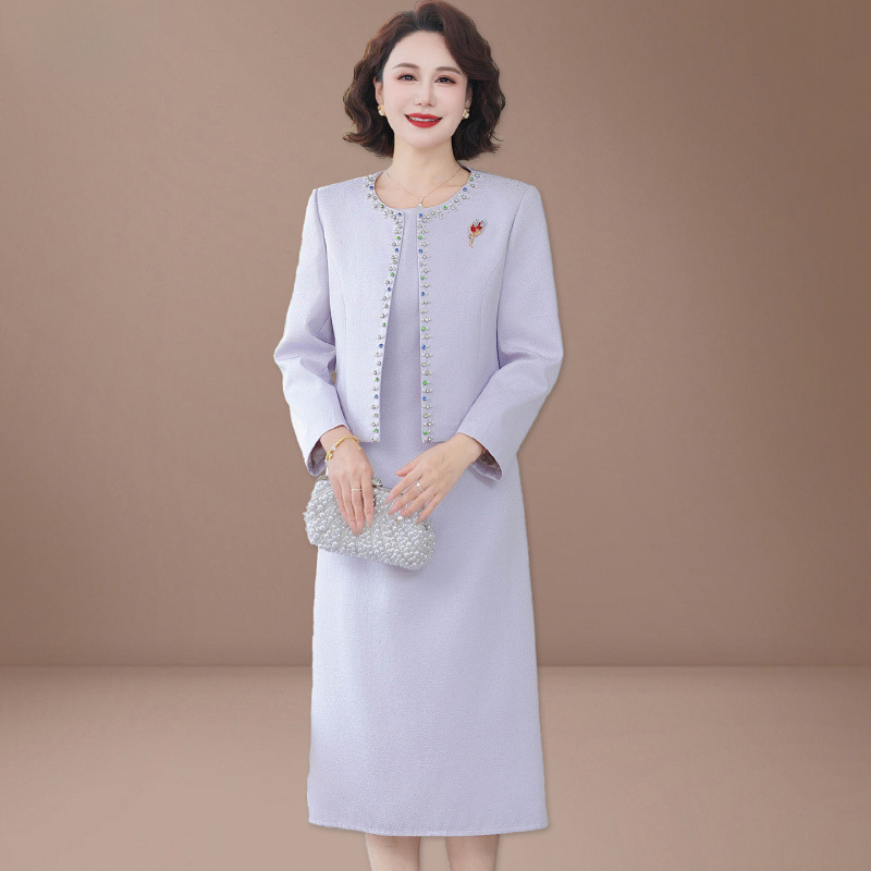 大牌喜婆婆婚宴装小个子改良旗袍结婚女方妈妈礼服连衣裙高端大气|undefined