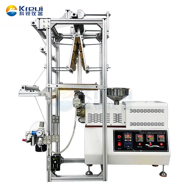 Малый PE полностью биоразлагаемый PP полиэтиленовый выдувной пленочный станок PLA модифицированный разлагаемый пластик лабораторный выдувной станок